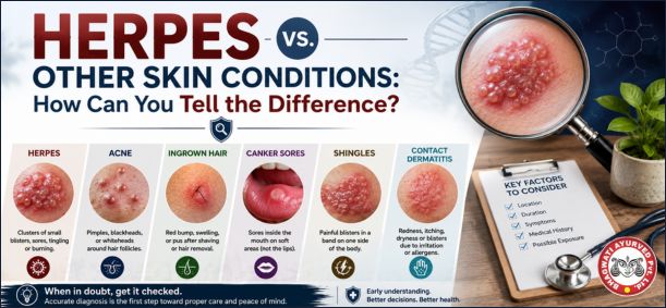 Herpes vs Other Skin Conditions